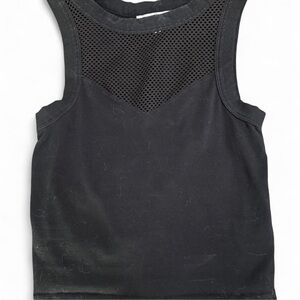 Express Tank Top with Fishnet Panel